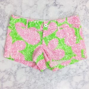 Lilly Pulitzer Walsh Shorts in Limeade Cheat Ya